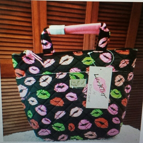 Betsy Johnson Handbags - Betsy Johnson NWT Lip Motif Mini Lunch Tote